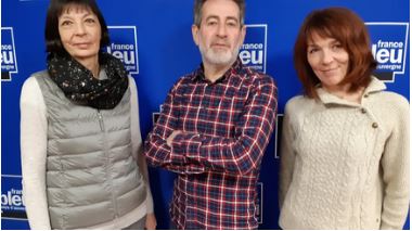 La Minut"rit, Catherine Vaisse et Isabelle Prevot au micro de France Bleu avec Jean-François Pujante